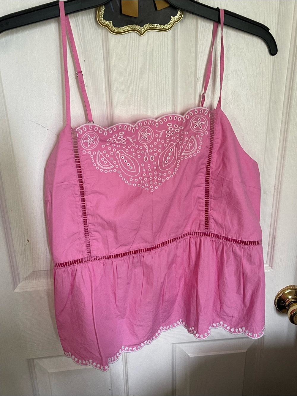 Pink Embroidered Cami Top - Women